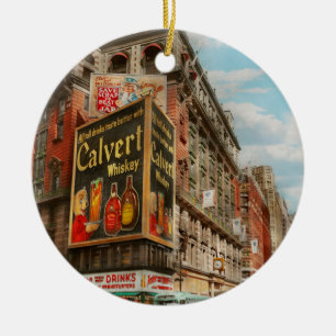 Ornamento De Cerâmica Cidade - NY - Tastee's e Macy's 1942