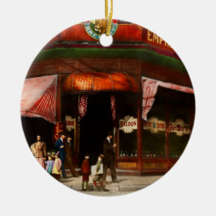 Ornamento De Cerâmica Cidade - St Loius MO - Trabalhando nesta esquina 1
