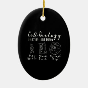 Ornamento De Cerâmica ciência engraçada da biologia celular -    nerdy