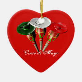 Ornamento De Cerâmica Cinco de mayo ,fiesta mexicano