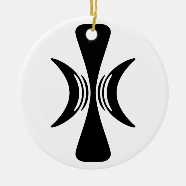 Ornamento De Cerâmica Cinco mãos dedadas de Eris (Frente)