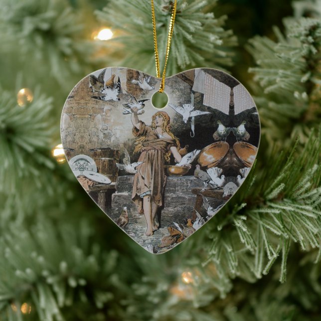 Ornamento De Cerâmica Cinderela - conto de fadas - Märchen - Grimm (Árvore)