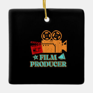 Ornamento De Cerâmica Cinema Produtor: Diretor de Filme Ater Arts Atuand