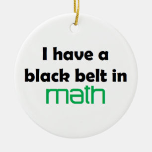 Ornamento De Cerâmica Cinturão negro da matemática