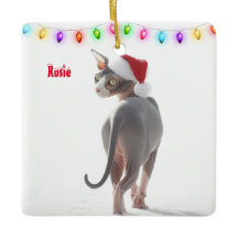 Cinza e Sphynx Branco Natal