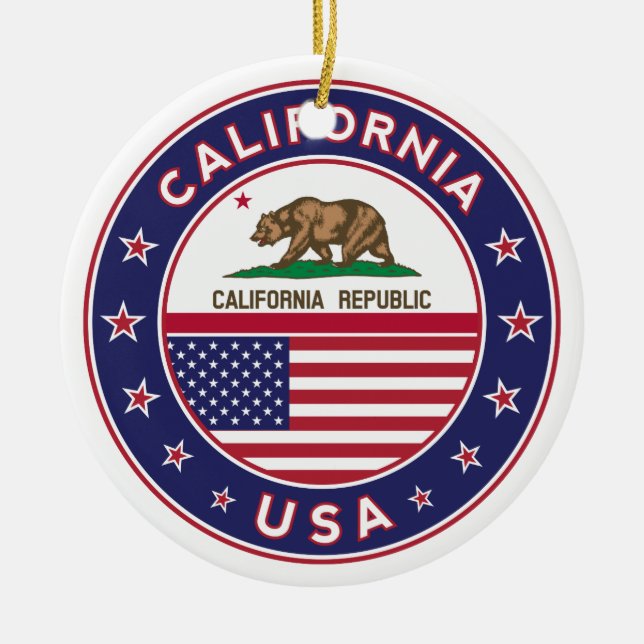 Ornamento De Cerâmica circle design, (Frente)