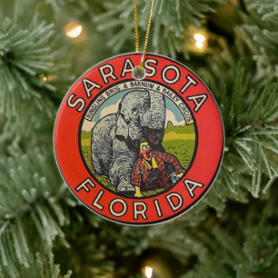 Ornamento De Cerâmica Circo Vintage de Sarasota