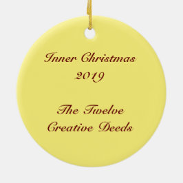 Ornamento De Cerâmica Círculo de Estrelas no Natal 2019