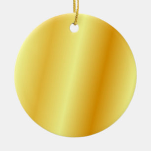 Ornamento De Cerâmica Círculo de Modelo de Procura Metálico Dourado va