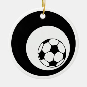 Ornamento De Cerâmica círculos de futebol
