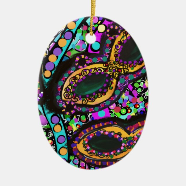 Ornamento De Cerâmica Cirque du Art (Frente)