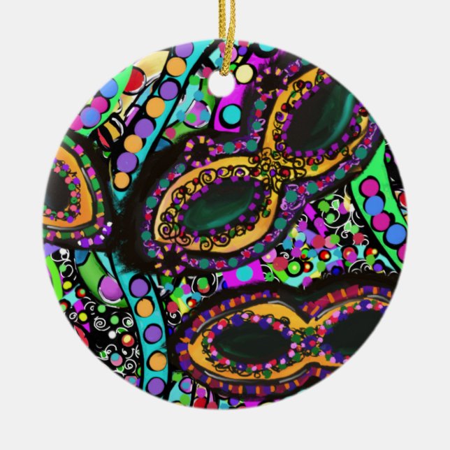 Ornamento De Cerâmica Cirque du Art (Frente)