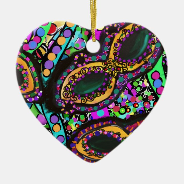 Ornamento De Cerâmica Cirque du Art (Frente)