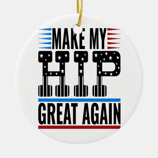 Ornamento De Cerâmica Cirurgia da anca (Frente)