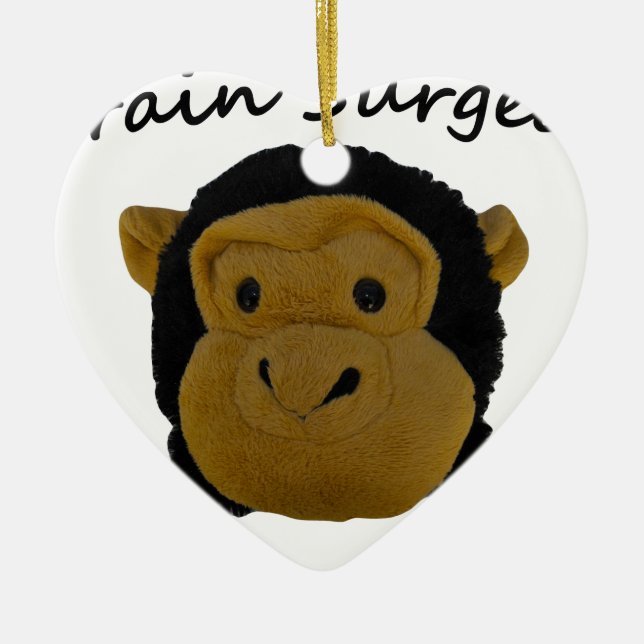 Ornamento De Cerâmica Cirurgião cerebral (Frente)