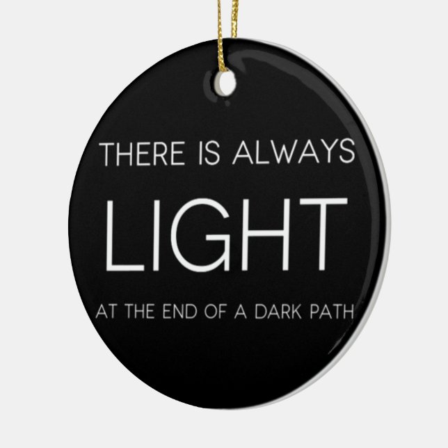 Ornamento De Cerâmica Citação espiritual (Esquerda)