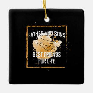 Ornamento De Cerâmica Citações do Avô Padre E Filhos Melhor Amigo