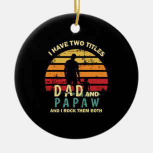 Ornamento De Cerâmica Citações do Avô   Pai E Papá I