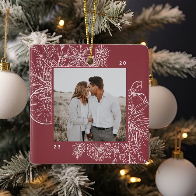 Ornamento De Cerâmica Citros e especiarias | Foto Elegante (Criador carregado)