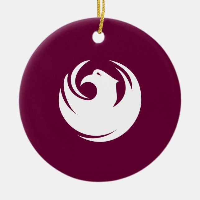 Ornamento De Cerâmica City Flag of Phoenix (Arizona) (Frente)