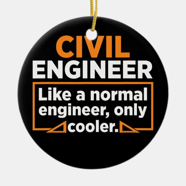 Ornamento De Cerâmica Civil Engineer Definition Civil Engineer Dad  (Frente)