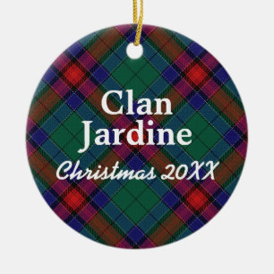Ornamento De Cerâmica Clã Jardine Scottish Tartan