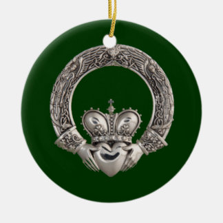 Ornamento De Cerâmica Claddagh