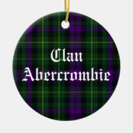 Ornamento De Cerâmica Clan Abercrombie Tartan