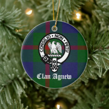 Clan Agnew Crest Crachá e Tartan