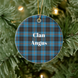 Ornamento De Cerâmica Clan Angus Antigo Tartan