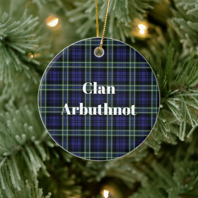 Ornamento De Cerâmica Clan Arbuthnot Tartan (Árvore)