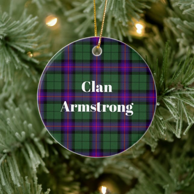Ornamento De Cerâmica Clan Armstrong Modern Tartan (Árvore)