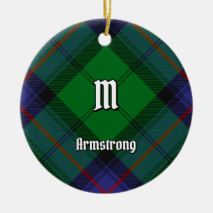 Ornamento De Cerâmica Clan Armstrong Tartan Cerâmica Ornament