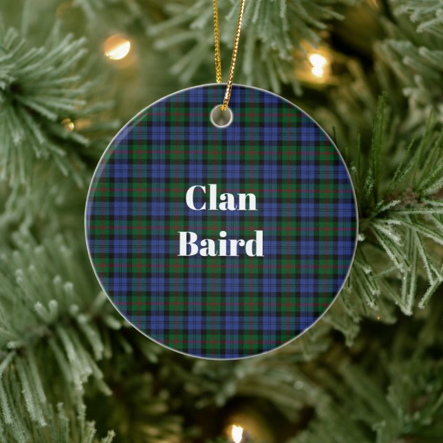 Ornamento De Cerâmica Clan Baird Tartan (Árvore)