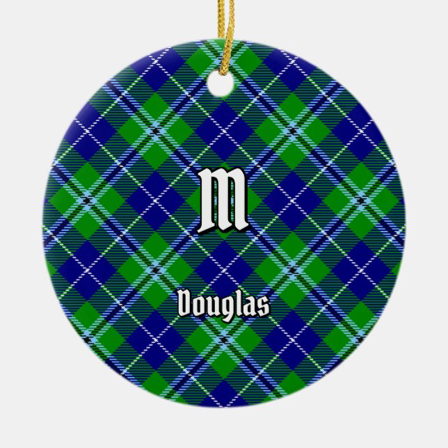 Ornamento De Cerâmica Clan Douglas Tartan (Frente)