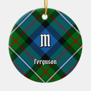 Ornamento De Cerâmica Clan Ferguson Tartan Cerâmica Ornament