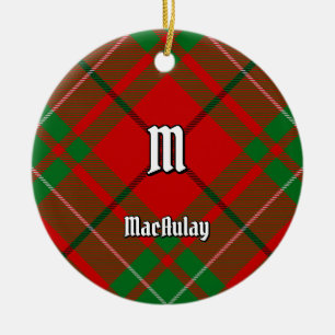 Ornamento De Cerâmica Clan MacAulay Tartan Cerâmica Ornament
