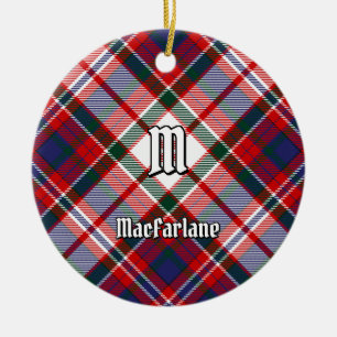 Ornamento De Cerâmica Clan MacFarlane Dress Tartan