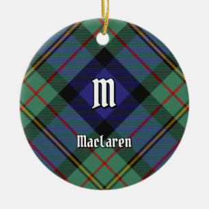 Ornamento De Cerâmica Clan MacLaren Tartan