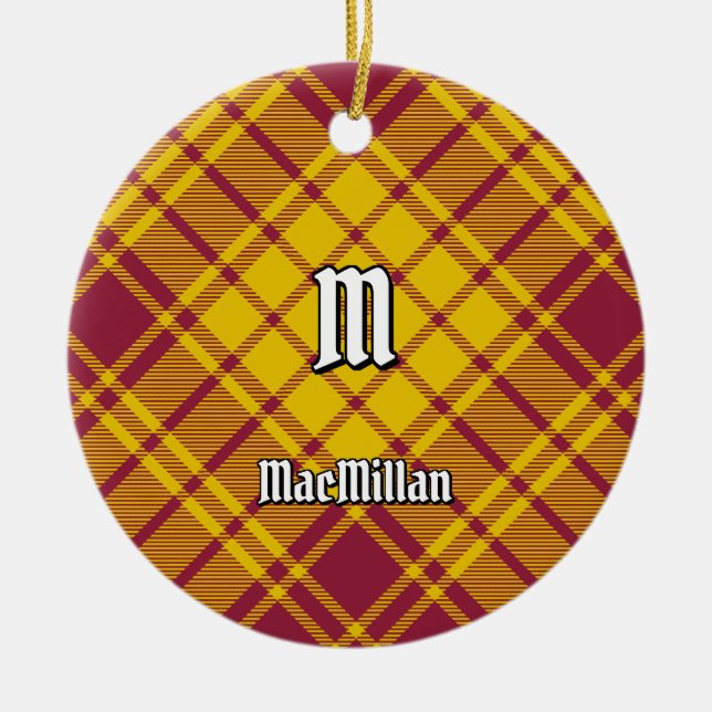 Ornamento De Cerâmica Clan MacMillan Dress Tartan (Frente)