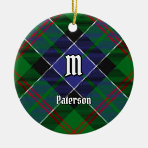 Ornamento De Cerâmica Clan Paterson Tartan