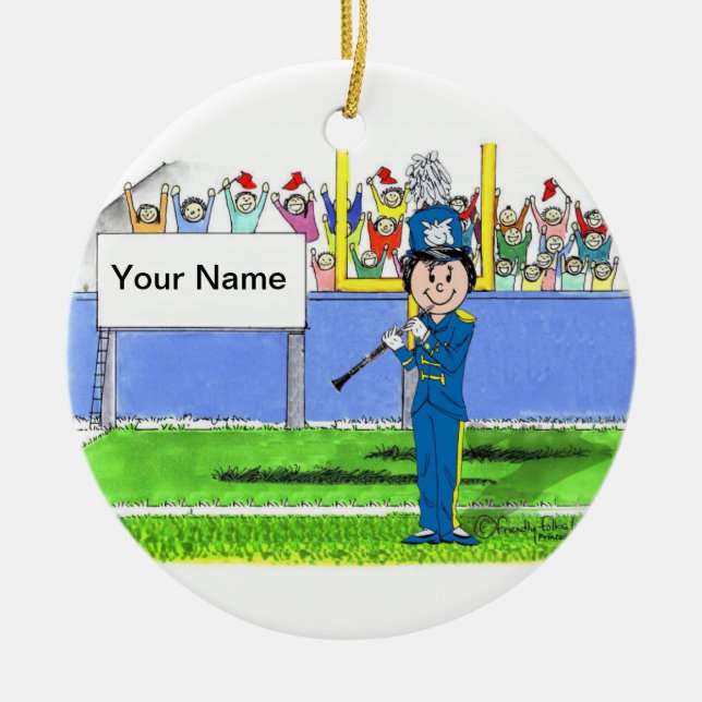 Ornamento De Cerâmica Clarinet - Feminino (Frente)