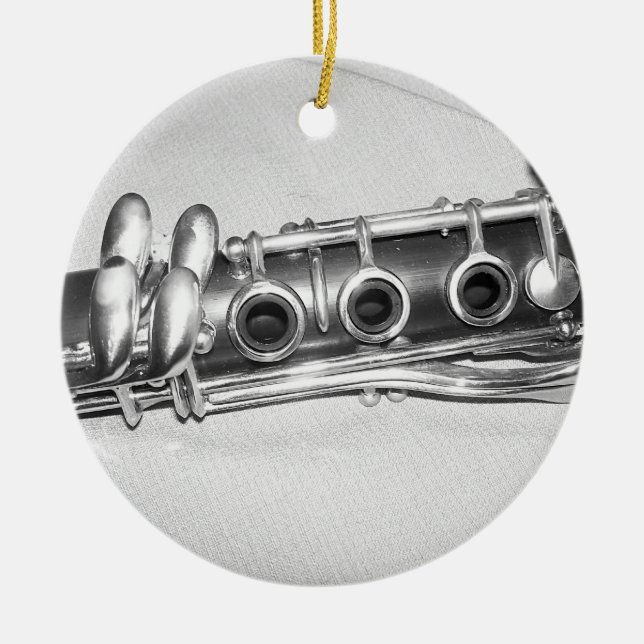 Ornamento De Cerâmica Clarinet Ornament (Frente)
