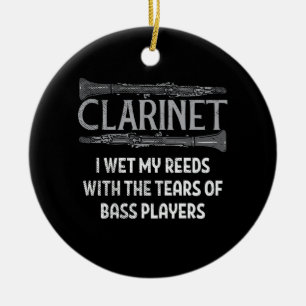 Ornamento De Cerâmica Clarinete