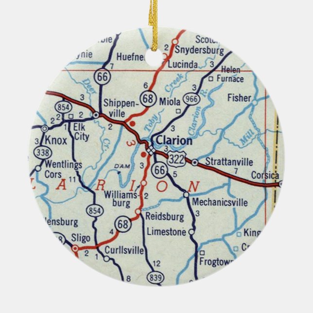 Ornamento De Cerâmica Clarion PA (Traseira)