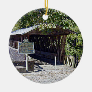 Ornamento De Cerâmica Clarkson Covered Bridge Alabama