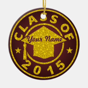 Ornamento De Cerâmica Classe de 2015