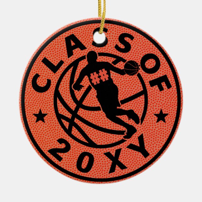 Ornamento De Cerâmica Classe de 20?? Basquetebol (Frente)