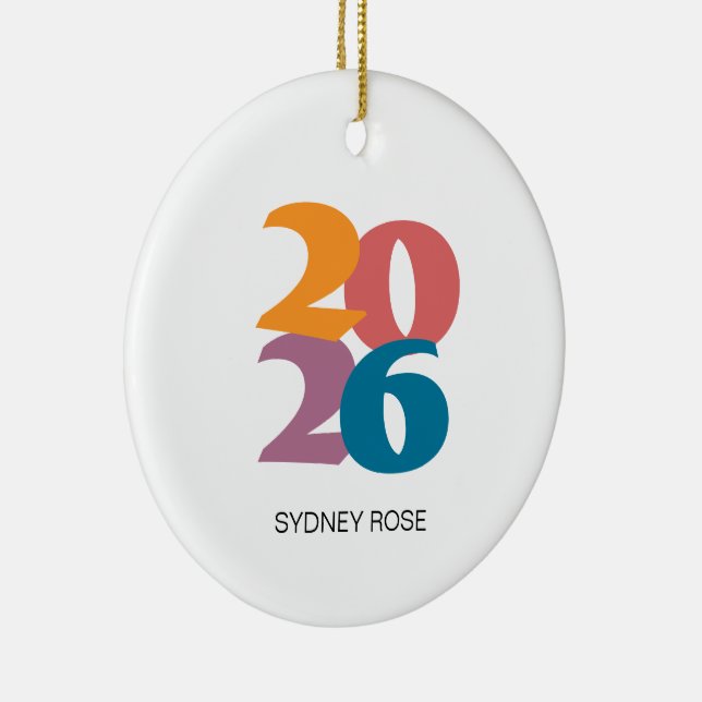 Ornamento De Cerâmica Classe de Graduação das Víbias Retroativas de 2025 (Direito )