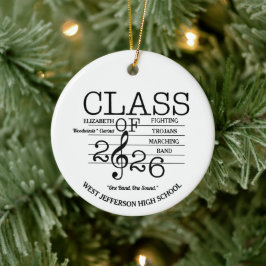 Ornamento De Cerâmica Classe de Música de Banda Marching 2026